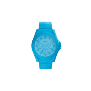 Bracelet de montre (Combinaison bracelet + cas) Fossil FS5287 Silicone Bleu